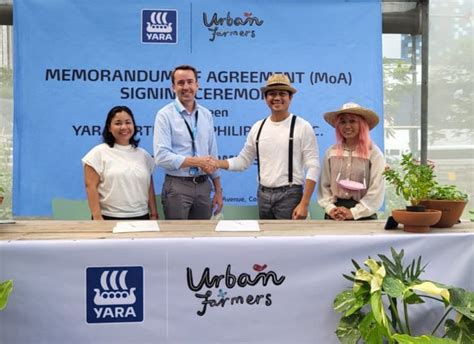 yara philippines|Yara Philippines and Urban Farmers partner on  .